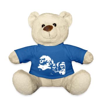 Mount Rushmore (white DDP) - Teddy Bear - royal blue - Front