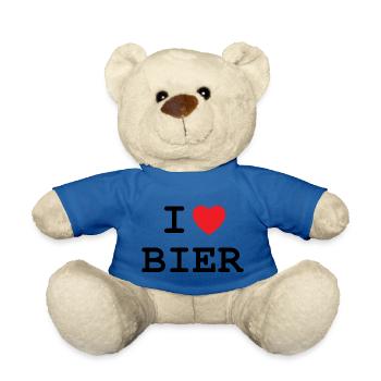 Ich liebe Bier - Teddy - Königsblau - Vorne