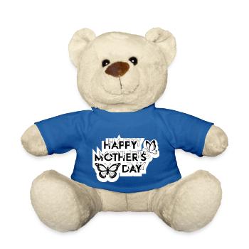 Happy Mother's Day - Teddy Bear - royal blue - Front