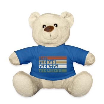 1977 Legende des Mannesmythos 1977 | Vintage!! - Teddy - Königsblau - Vorne