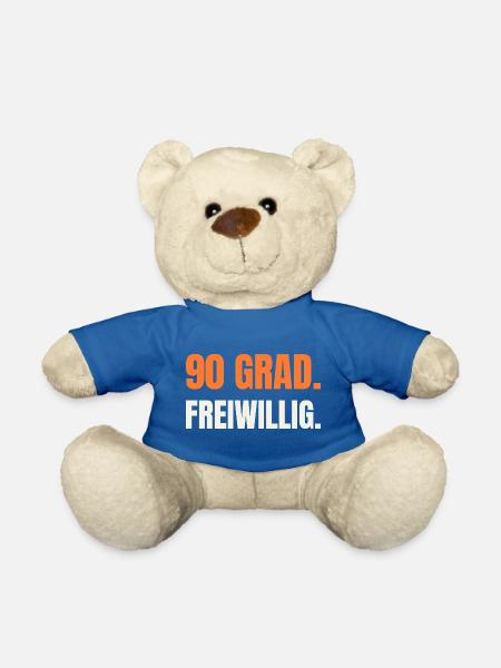 Sauna Spruch: 90 Grad. Freiwillig. - Teddy - Königsblau