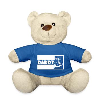 Daddy - Teddy Bear - royal blue - Front