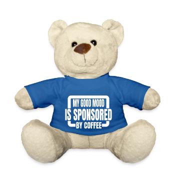 coffee lovers happy coffee and dog quote - Teddy - Königsblau - Vorne