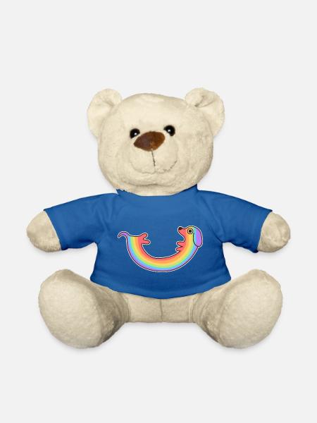Regenbogenhund. Farbiger Hund. Regenbogenhund * - Teddy - Königsblau