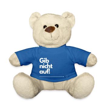 Gib nicht auf! - Teddy - Königsblau - Vorne