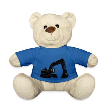 excavatrice - Nounours - bleu roi - Devant