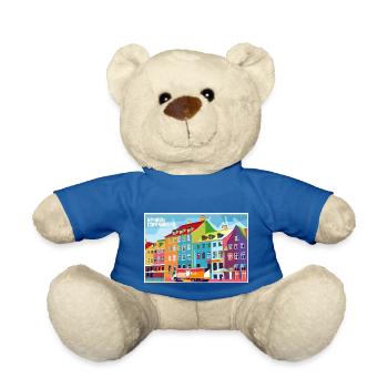DK-Shirts Nyhavn Pop-Art - Teddy - Königsblau - Vorne