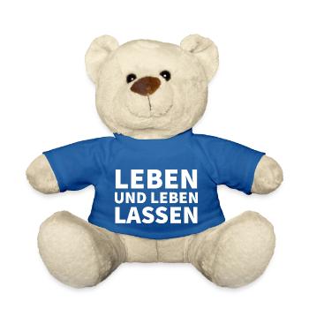 Leben und Leben lassen - Teddy - Königsblau - Vorne