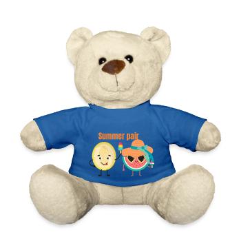 Summer summer pair - Teddy Bear - royal blue - Front