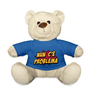 Phrases romaines « Il n’y a pas de problème » v.001 - Nounours - bleu roi - Devant