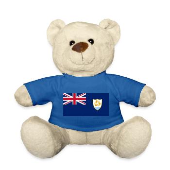 Anguilla - Teddy Bear - royal blue - Front
