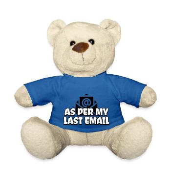 Laut meiner letzten E-Mail - Teddy - Königsblau - Vorne