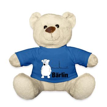 Berlin mit Berliner Bär = Bärlin - Teddy - Königsblau - Vorne