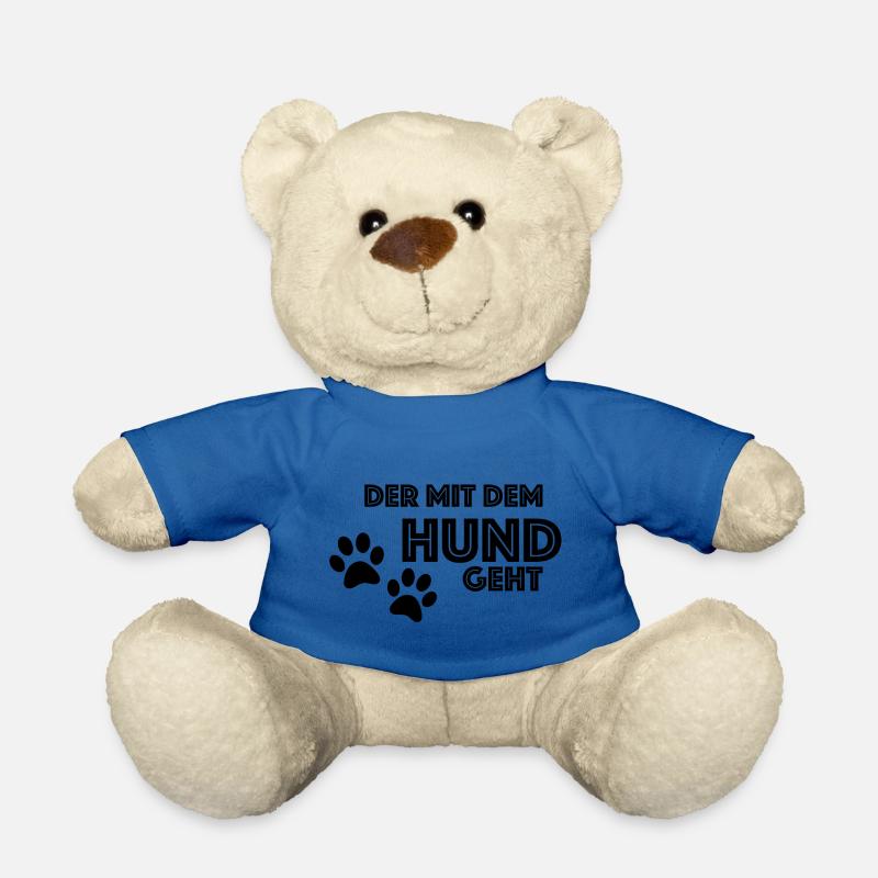 Der mit dem Hund geht - Teddy - Königsblau