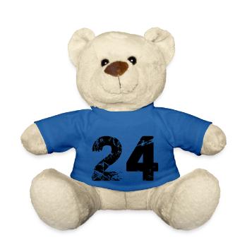 24 - Teddy Bear - royal blue - Front