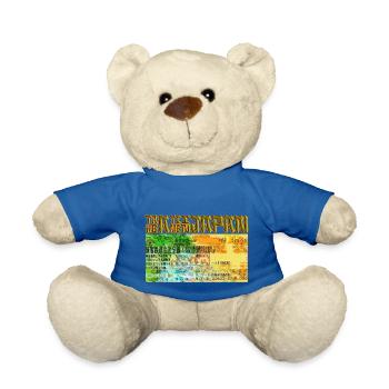 Take a time in Japan - Nounours - bleu roi - Devant