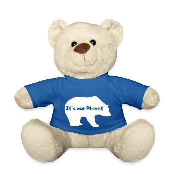 Eisbär Klimaschutz Klimawandel Klima - Teddy - Königsblau - Vorne