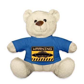 Bouclier d’avertissement volant des OVNIS - Nounours - bleu roi - Devant