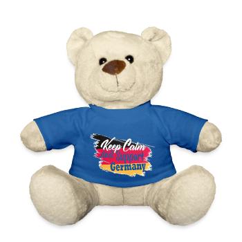 garder son calme et soutenir l’Allemagne - Nounours - bleu roi - Devant