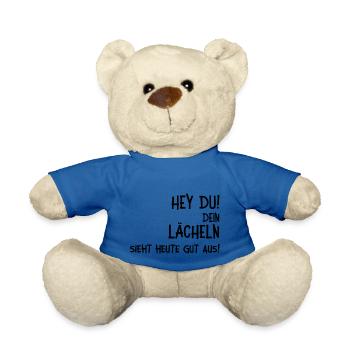 Dein Lächeln sieht gut aus. Rücken - Teddy - Königsblau - Vorne