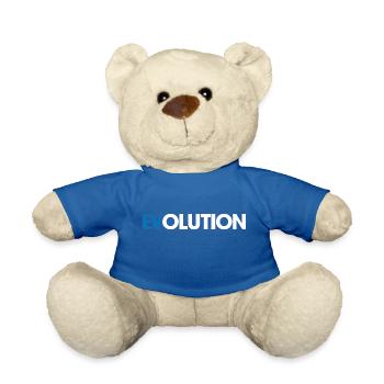 Elektrisch - E Auto - Evolution - Spruch - Teddy - Königsblau - Vorne