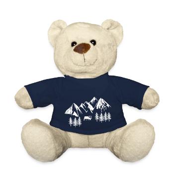 Mountains - Teddy Bear - french navy - Front