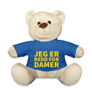 I'm scared ladies - Teddy Bear - royal blue - Front