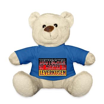 German champion 2024 Leverkusen!! @ Markus - Teddy Bear - royal blue - Front