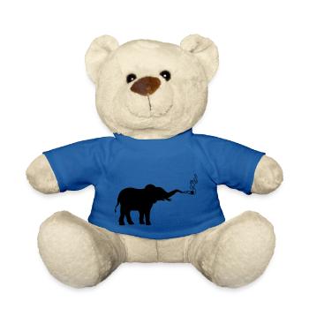 Joint Weed Smoking Elephant - Nounours - bleu roi - Devant