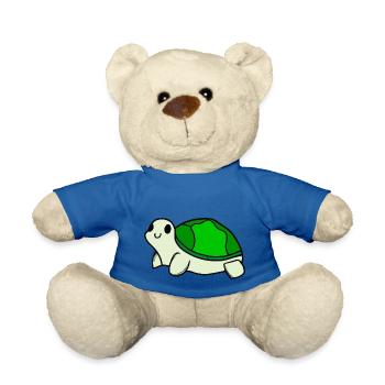 Süße Schildkröte Geschenkidee Baby und Kinder - Teddy - Königsblau - Vorne