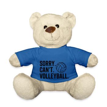 Sorry Can't Volleyball - Teddy Bear - royal blue - Front