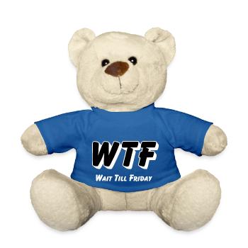 WTF -Wait till Friday - Teddy - Königsblau - Vorne