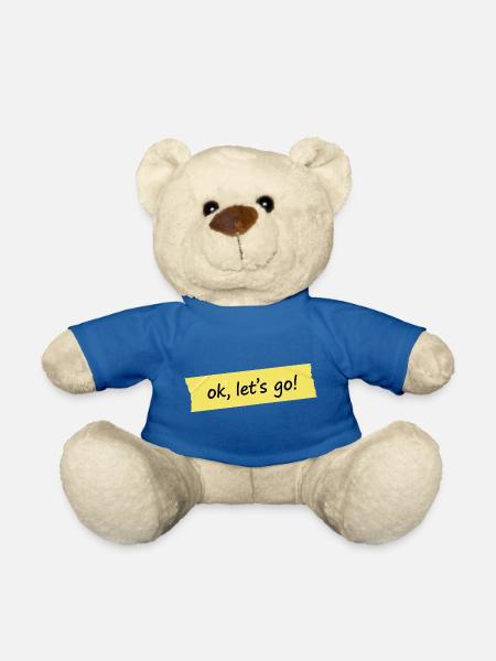 Ok, los geht's! Gelbes Tape-Design - Teddy - Königsblau