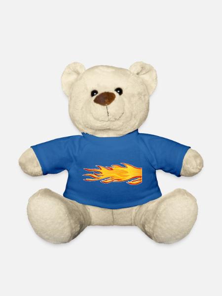 Flamme brennt Schweif Auspuff - Teddy - Königsblau
