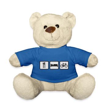 Eat Sleep Bike, Eat Sleep Cycle Racing - Nounours - bleu roi - Devant
