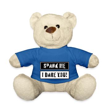 Spankme je vous mets au défi de texter - Nounours - bleu roi - Devant