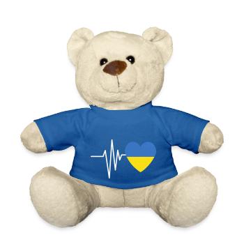 Ukraine Lover Heartbeat - Nounours - bleu roi - Devant