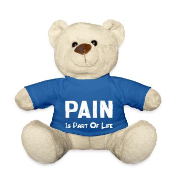 La douleur fait partie de la vie - Nounours - bleu roi - Devant