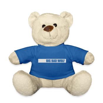 Citation du Grand Méchant Loup - Nounours - bleu roi - Devant
