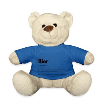 Definition Bier - Partyshirt - Teddy - Königsblau - Vorne