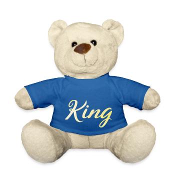 King - Teddy Bear - royal blue - Front