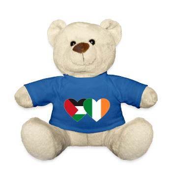 Drapeau de la Palestine et de l’Irlande - Nounours - bleu roi - Devant