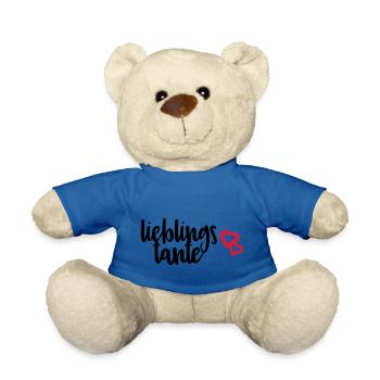 Lieblingstante Tante beste Tante Spruch Geschenk - Teddy - Königsblau - Vorne
