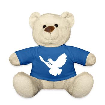 Colombe de la paix - Nounours - bleu roi - Devant