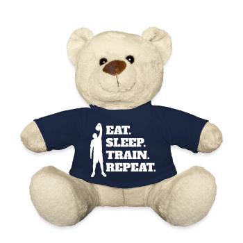 Fitness Strength Training Athlètes Muscle Bodybuilder - Nounours - bleu marine - Devant