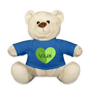 Veganherz - Teddy - Königsblau - Vorne