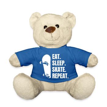 Skateboard skateboard patinage longboard skateur - Nounours - bleu roi - Devant