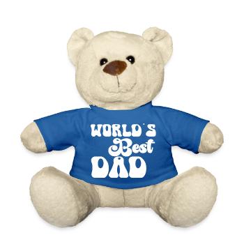 Gentlemen Best Papa in the World Father Father's Day suger - Teddy Bear - royal blue - Front