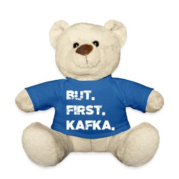 gift idea vegetarian birthday present idea sayings - Teddy - Königsblau - Vorne
