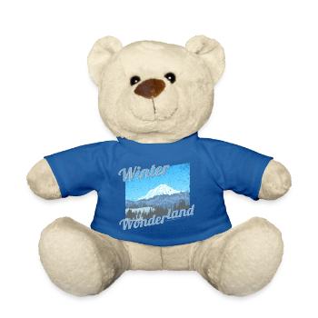 Winter Wonderland | Winter - Teddy Bear - royal blue - Front